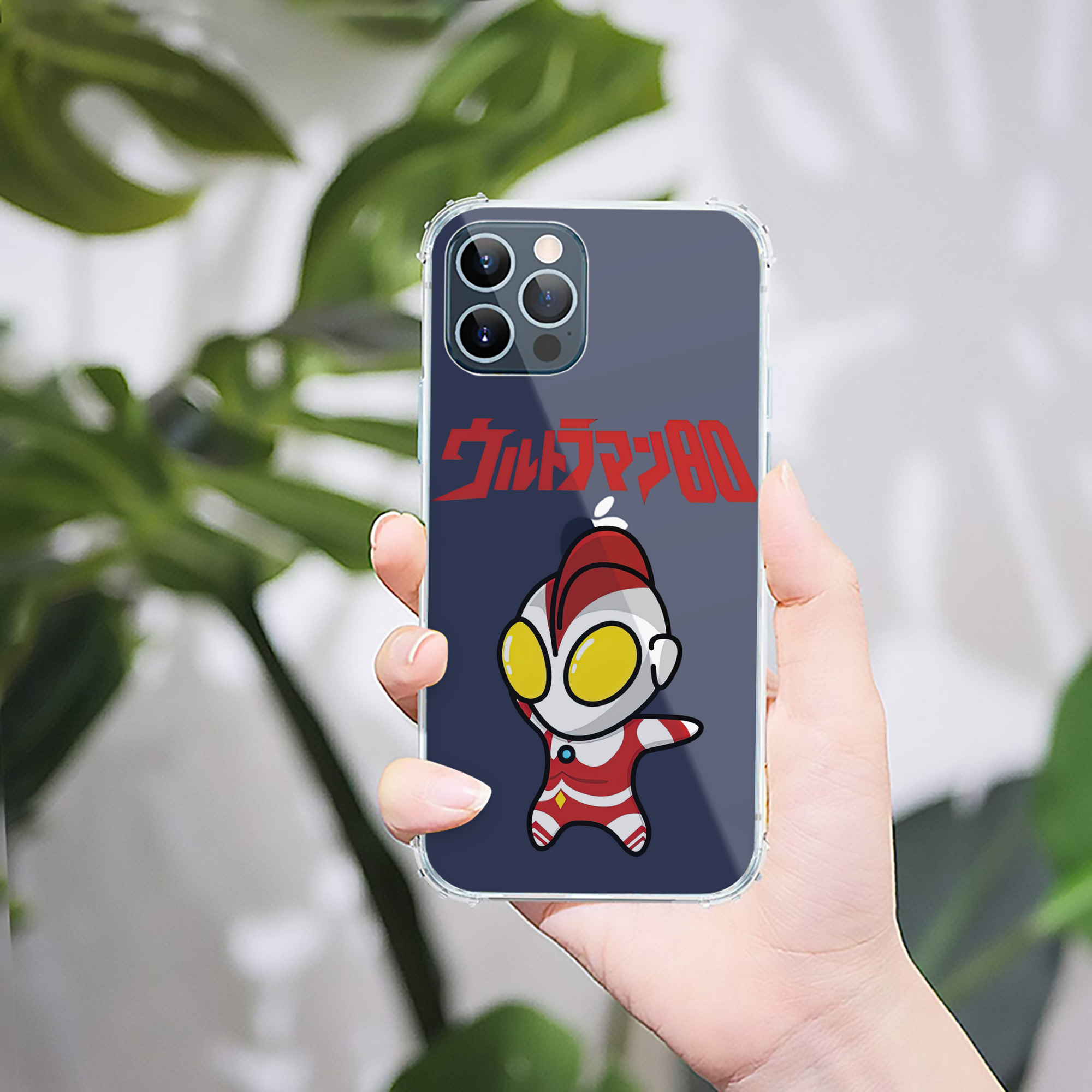（画像用） ウルトラマン Ultraman 【iPhone 12シリーズ対応】透明スマホケース（クリアソフトケース）